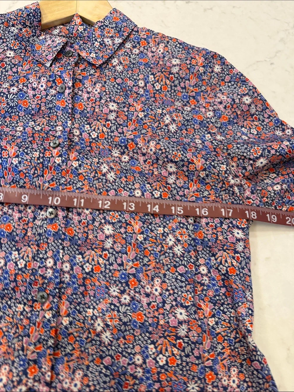 J‎ Crew Liberty Fabric Cotton Blouse Size 8